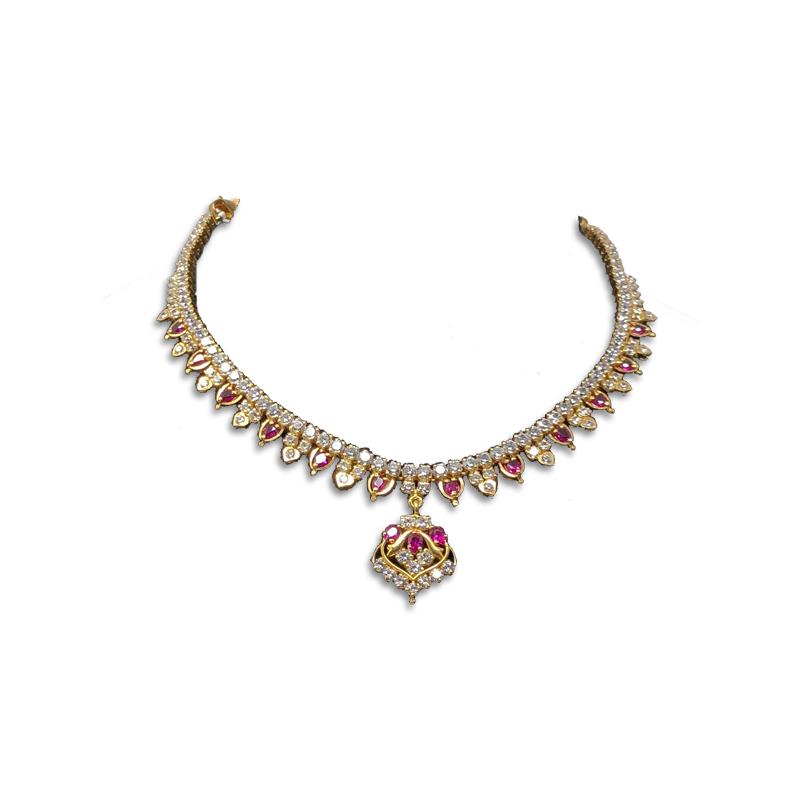 Diamond necklace sale kalyan jewellers